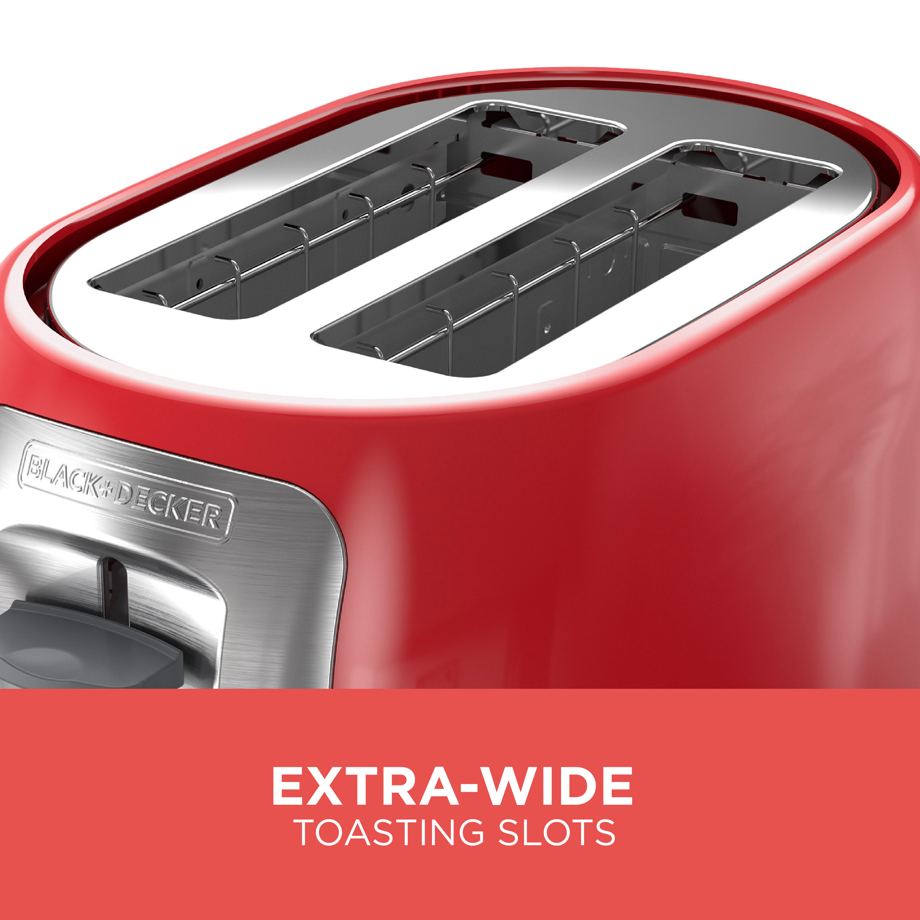 2 Slice Toaster Red BLACK DECKER